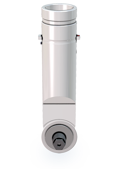 Zünd Werkzeugkopf WKT mit Sechskantaufnahme und Schnellwechselsystem, isoliert auf weißem Hintergrund. Zünd Werkzeugkopf WKT mit Sechskantaufnahme und Schnellwechselsystem, isoliert auf weißem Hintergrund.