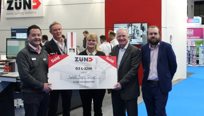 Zünd G3 L-3200 sold to Widd Signs Group at Sign and Digital 2022 event. Zünd G3 L-3200 sold to Widd Signs Group at Sign and Digital 2022 event.